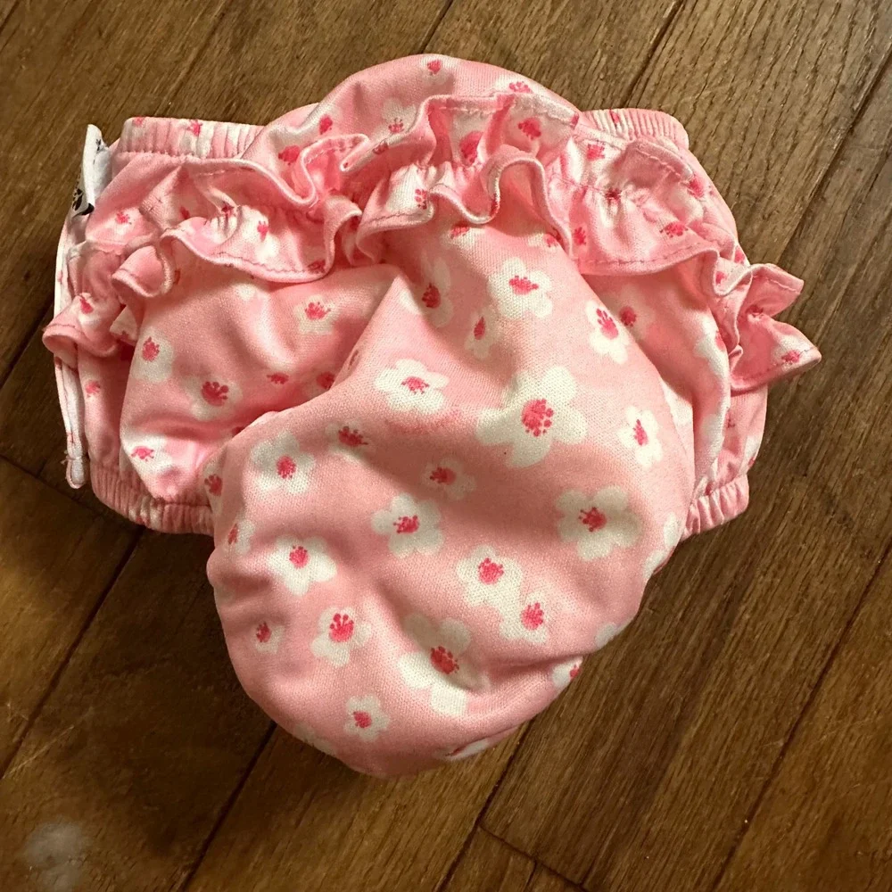 Green Sprouts Swim Bottom Girls 18 Months Ruffle Snap Floral Pink Modern Summer